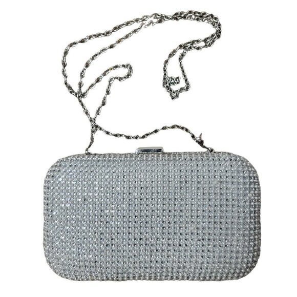 WOMEN'S INC Clutch Purse. Silver. - Picture 1 of 4